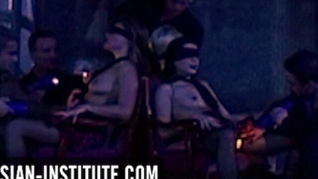 Lucy Love, Nikki Sun and Vanessa Mae group screw