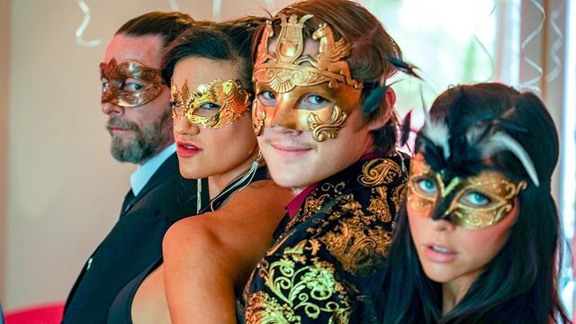 Aaliyah Love, Penny Barber, Coco Lovelock and Theodora Day big tits scene