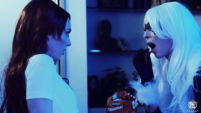 Aiden Ashley and Lily Larimar shaved scene