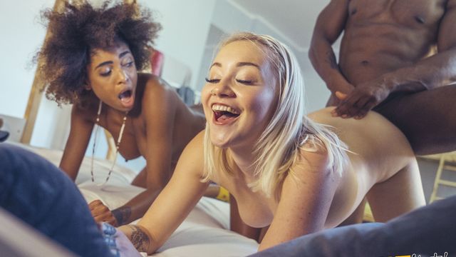 Luna Corazon and Marilyn Sugar balls licking smut