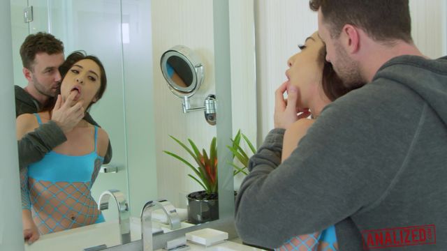 Mila Jade stripping porn