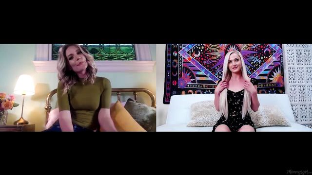 Mona Wales and Morgan Rain handjob bang