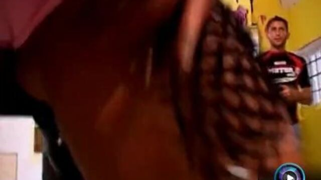 Kid Jamaica and Rocco Siffredi silicone tits scene