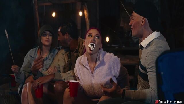 Aubree Valentine and Anna Claire Clouds big cock bang