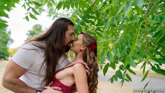 Honour May legs on shoulders film