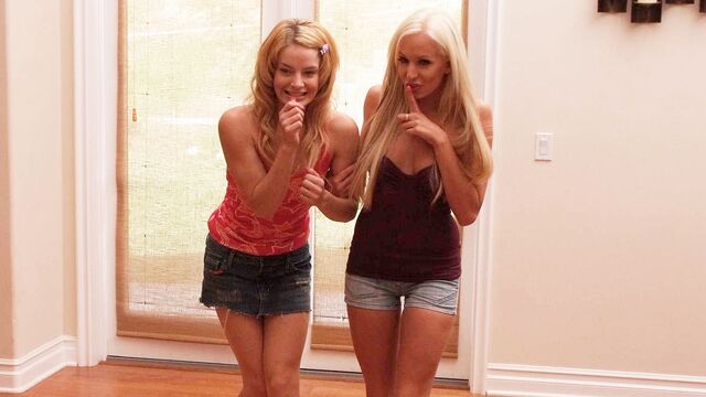 Ally Ann and Eden Adams blowjob video