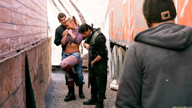 Peta Jensen and Phoenix Marie legs on shoulders screw