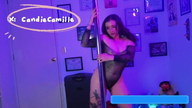 Candy Camille girl masturbating action