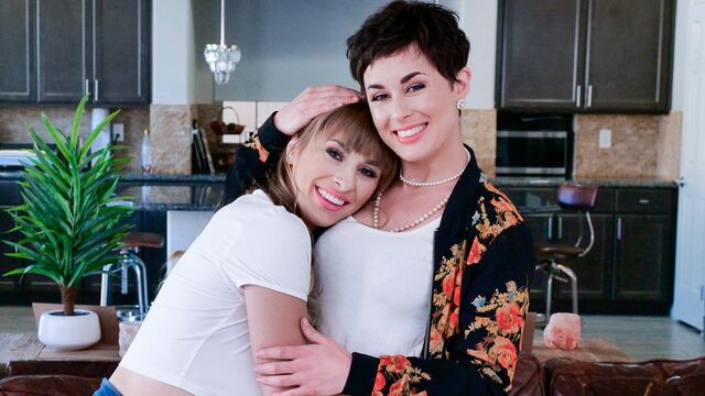 Olive Glass and Angel Youngs side fuck film