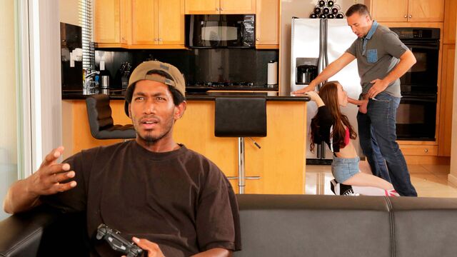 Misha Cross close up bang