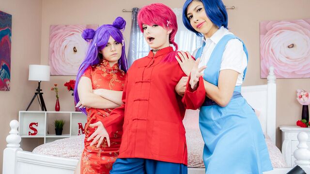 Penelope Woods, Evie Christian and Juniper Ren side fuck bang