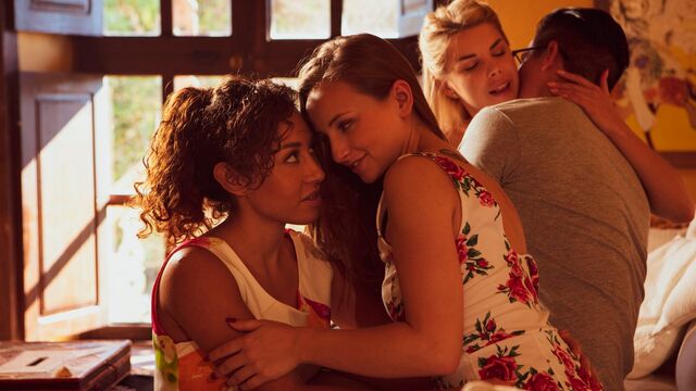 Lady Bug, Melody Petite and Olivia Sin natural tits smut