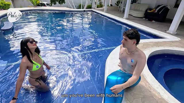 Sara Blonde mermaid cosplay smut