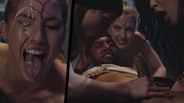 Octavia Red, Oliver Davis, Scarlett Alexis and Myra Moans lesbian domination smut