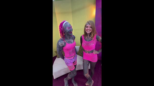 Anuskatzz, Lily Lu and Nikolaz Zpageti tattoo piercing porn