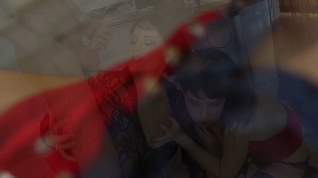 Falco Zito, Lexi Summers, Markus Dupree and Iva Zan masturbation scene