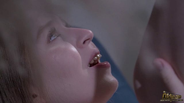 Petite Blonde and Lexi Montana old man bang