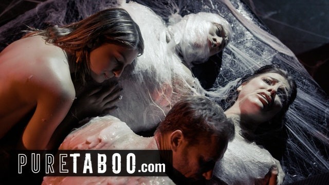 Ryan Mclane, Seth Gamble, Adriana Chechik and Kristen Scott alien group sex scene