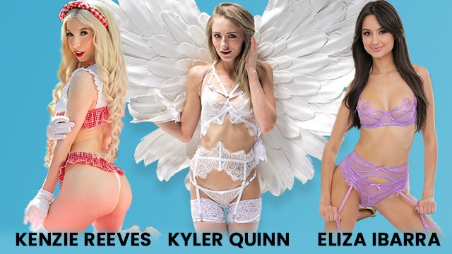 Emma Hix, Kenzie Reeves, Emily Willis, Kiara Cole, Eliza Ibarra, Lacy Lennon, Kyler Quinn, Lulu Chu and Lily Larimar hime marie bang