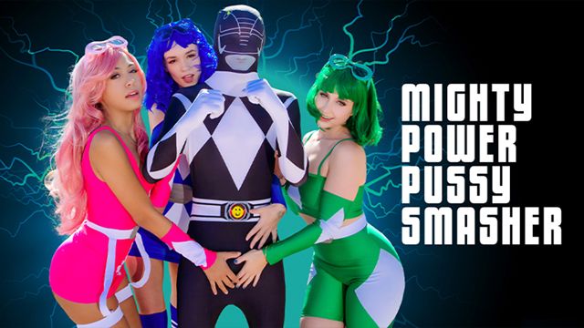 Laney Grey, Khloe Kingsley, Bianca Bangs and Elias Cash power rangers smut