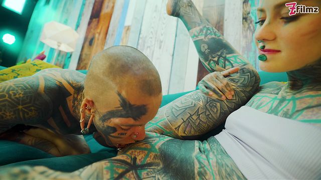 Anuskatzz and Lily Lu tattoo porn