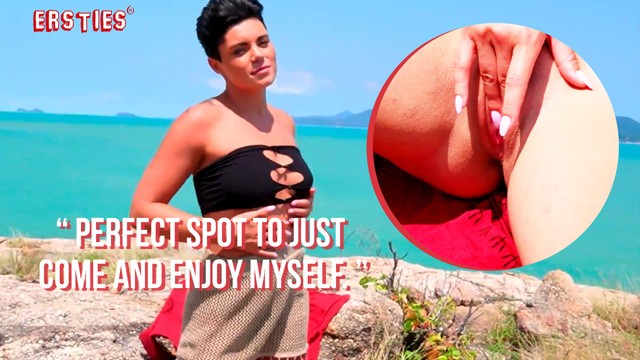 Lou outdoor masturbation screw