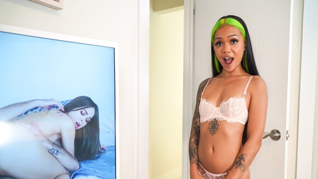 Paisley Paige and Paisley blowjob screw