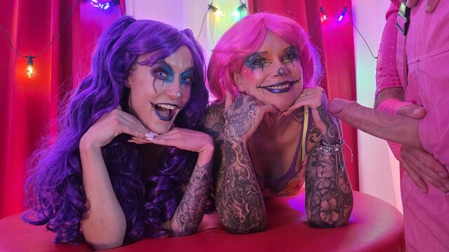 EMOJIZZ, Charlotte Rose, Jessie Rae and Rokky Horror anal screw