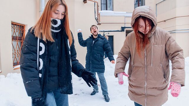 Eva Tender and Luna Haze teen (18+) action